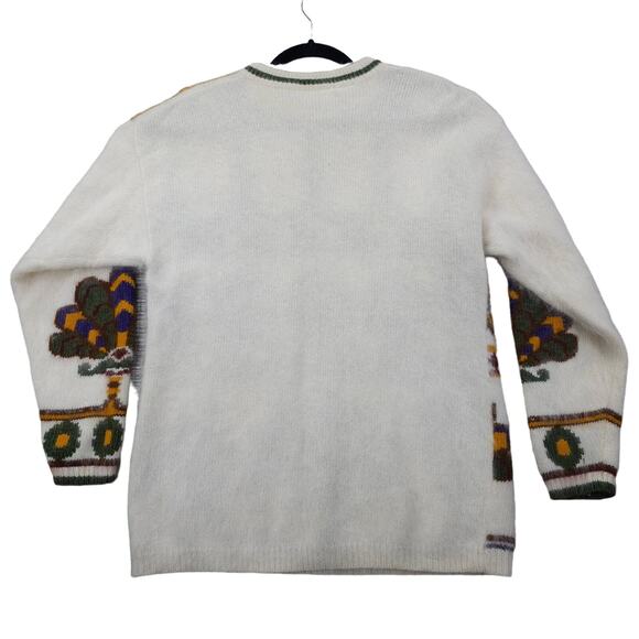 Rafaella Womens Large Vintage Angora Lambs Wool Blend Crewneck Sweater - Picture 2 of 10